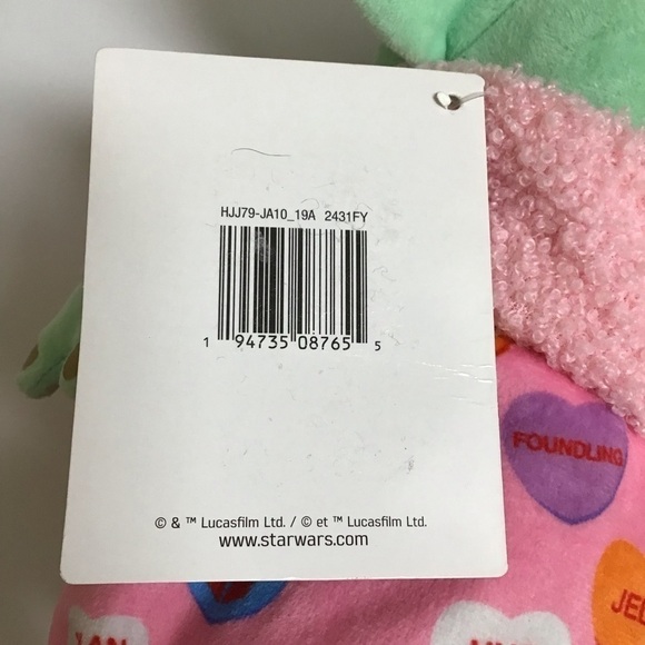 Star Wars Mandalorian Grogu Valentine Hearts Disney Plush 9" Baby Yoda Mattel - Picture 10 of 15